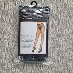 Fishnet stocking with crystals